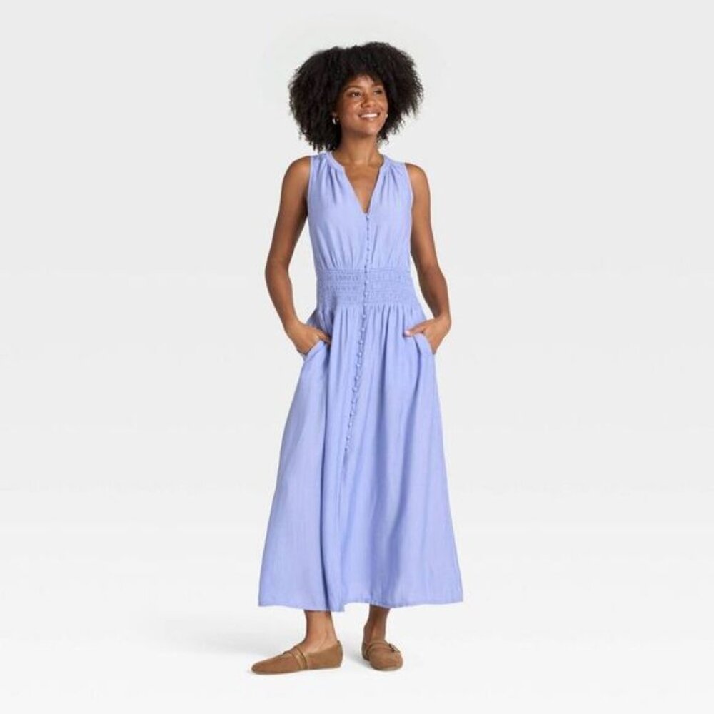 Universal Thread - Women's Button-Front Maxi A-Li… - image 3